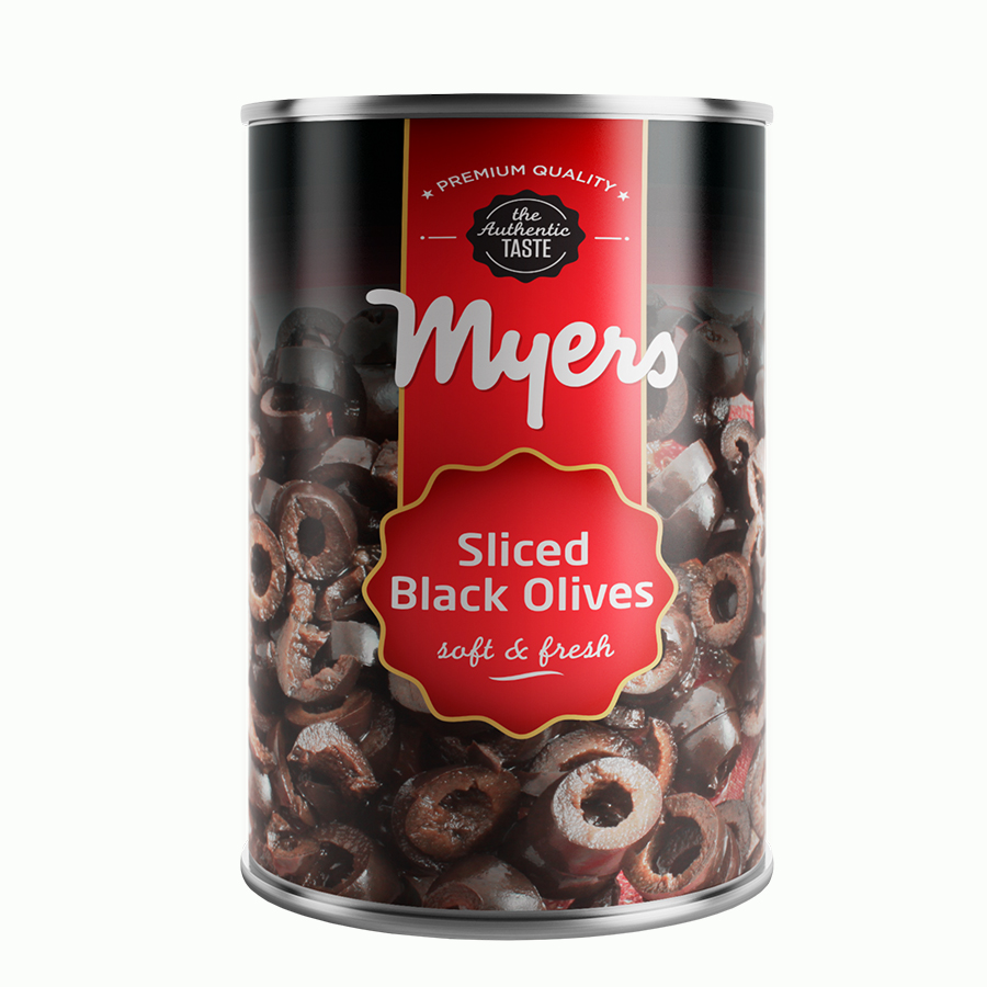 Myers Sliced Black Olives (6 Pcs X 3 Kg) زيتون أسود